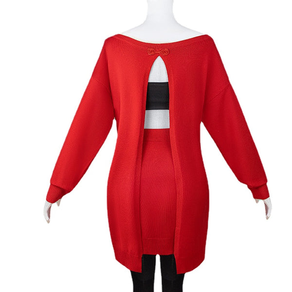 Yor Forger Red Sweater Outfits Cosplay Costume – Yicosplay
