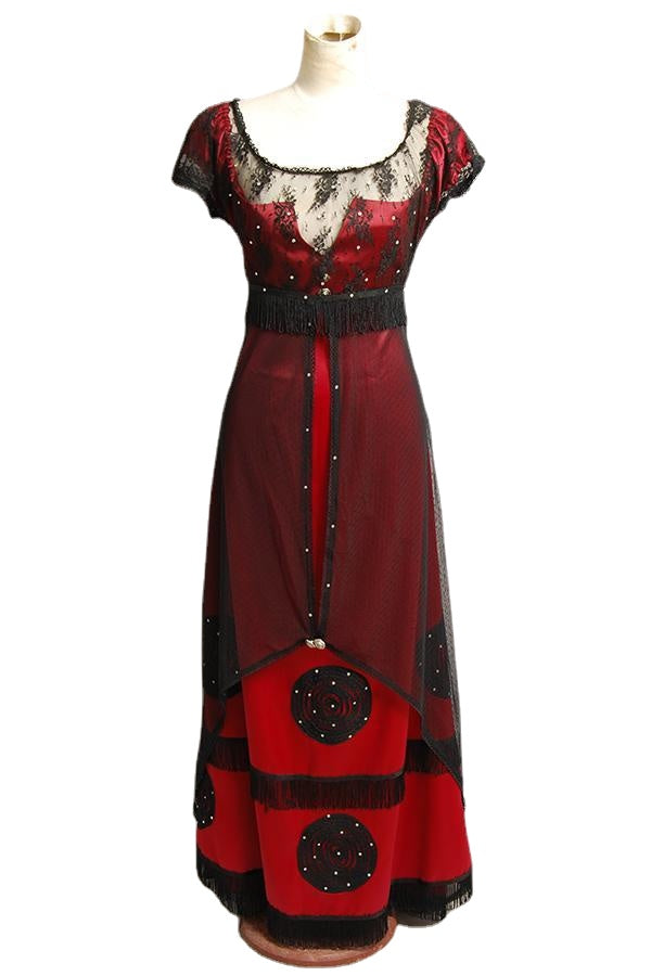 Titanic Rose Dewitt Bukater Red Jump Dress Cosplay Costume – Yicosplay