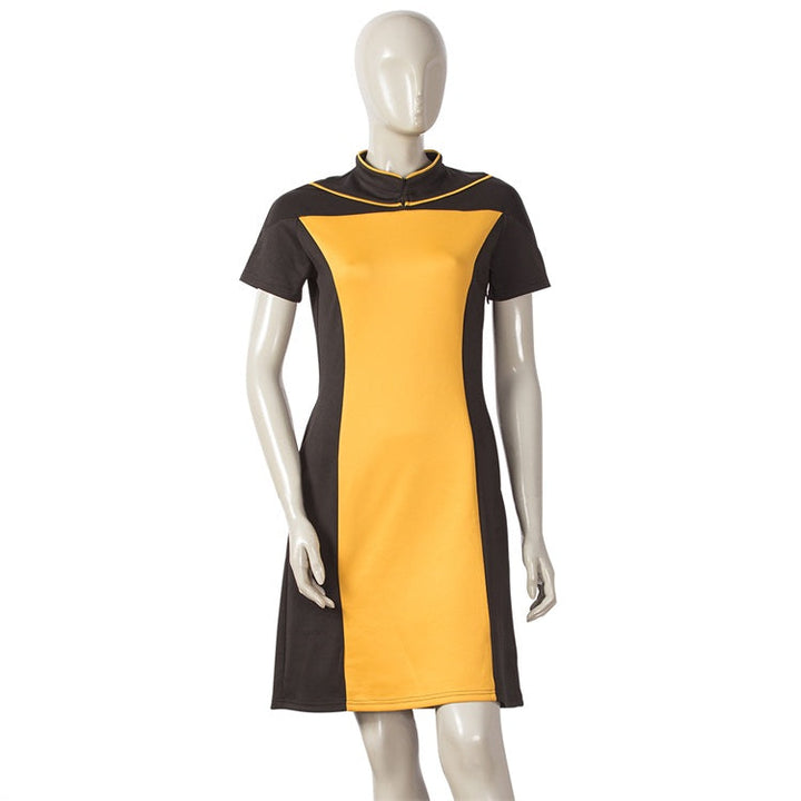 Star Trek Tng Jean Luc Picard Cosplay Costume 2- StarTrek TNG Skirts-Yellow From Yicosplay