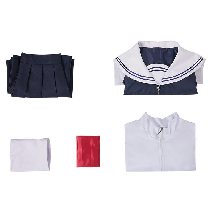 Yutori White Navy Sailor Cosplay Costume From Yicosplay