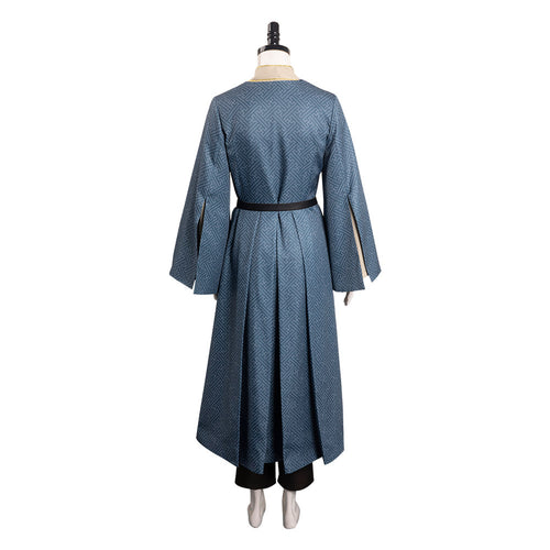 Scían Blue Herringbone Long Robe Cosplay Costume From Yicosplay