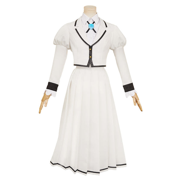 Lilisa Suzunomiya Women White Dress Cosplay Costume From Yicosplay