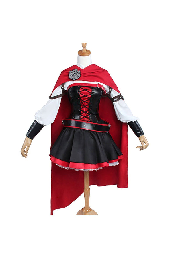 RWBY 3 Ruby Rose Battler Dress Halloween Suit Cosplay Costume-Yicosplay