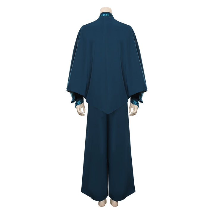 Breha Organa Teal Wide-Leg Jumpsuit Cosplay Costume From Yicosplay