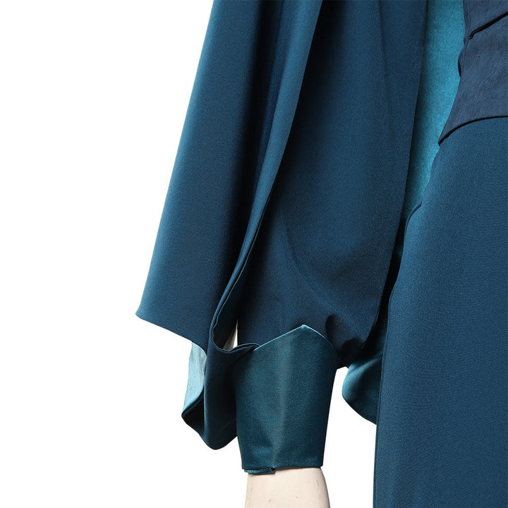 Breha Organa Teal Wide-Leg Jumpsuit Cosplay Costume From Yicosplay