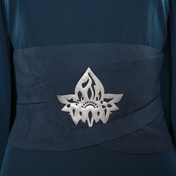 Breha Organa Teal Wide-Leg Jumpsuit Cosplay Costume From Yicosplay