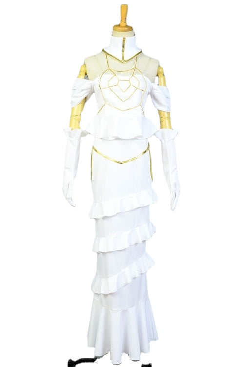 Albedo White Dress Cosplay Costume From Yicosplay