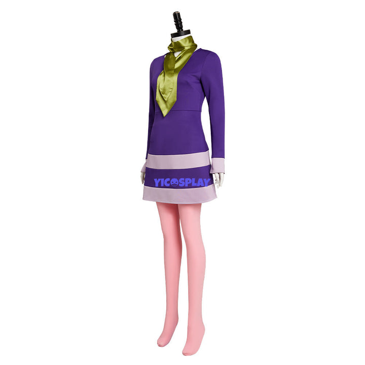 purple dress for daphne costume Womens Adult Scooby Doo L/XL Green/Purple Amscan Whether youre tackling haunted houses or navigating a costume party Women's Daphne Costume Halloween Purple