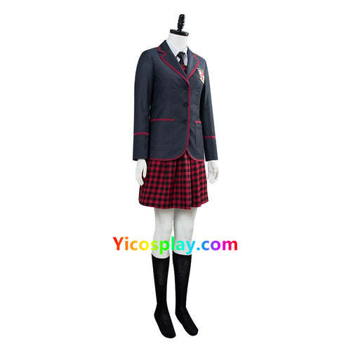 Number 5 Costume Umbrella Academy Cosplay Outfit School Uniform Suit-Yicosplay