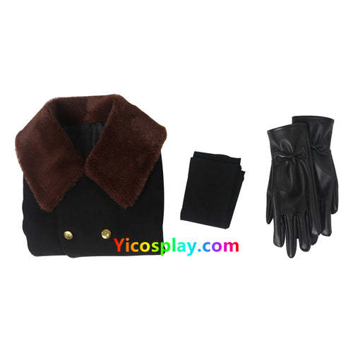M3gan Black Coat Accessories Cosplay Costume Outfits Halloween Suit-Yicosplay