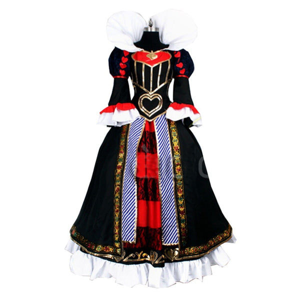 Game Alice Madness Returns Queen of Hearts Halloween Cosplay Costume-Yicosplay