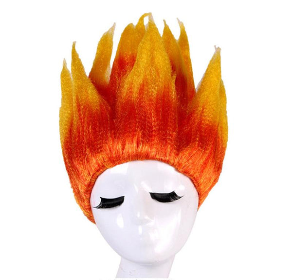 Heat Miser Wigs Orange Cosplay Hair for Costume-Yicosplay