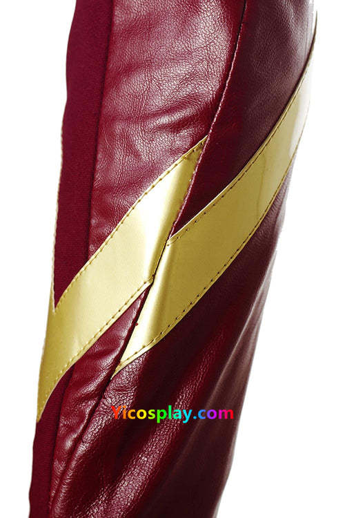 The Flash Season 4 Barry Allen Flash Outfit Jumpsuit Uniform Cosplay Costume-Yicosplay