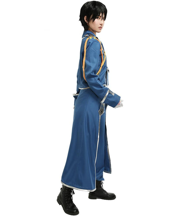 Fullmetal Alchemist Roy Mustang Military Cosplay Costume Uniform-Yicosplay
