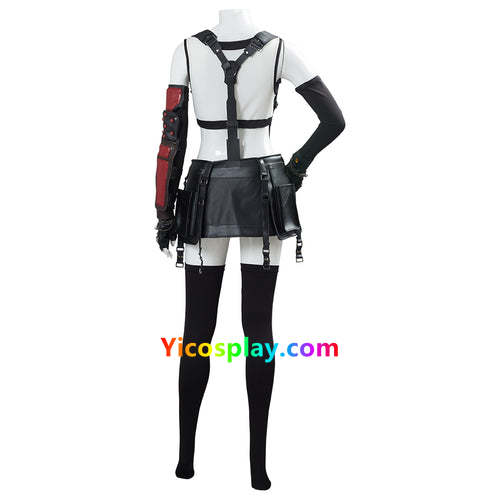 Ff7 Tifa Halloween Costume Cosplay Outfit-Yicosplay