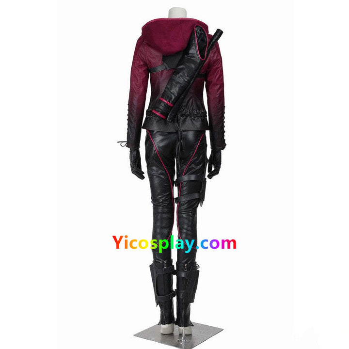 Red Arrow Speedy Thea Queen Cosplay Outfits Suit Costumes-Yicosplay