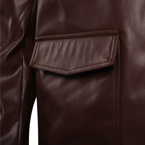 Captain Carson Teva Brown Cosplay Jacket From Yicosplay