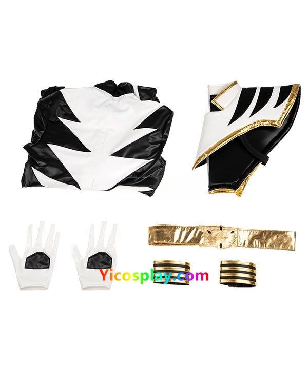 White Ranger Cosplay Suit Costume for Adults-Yicosplay