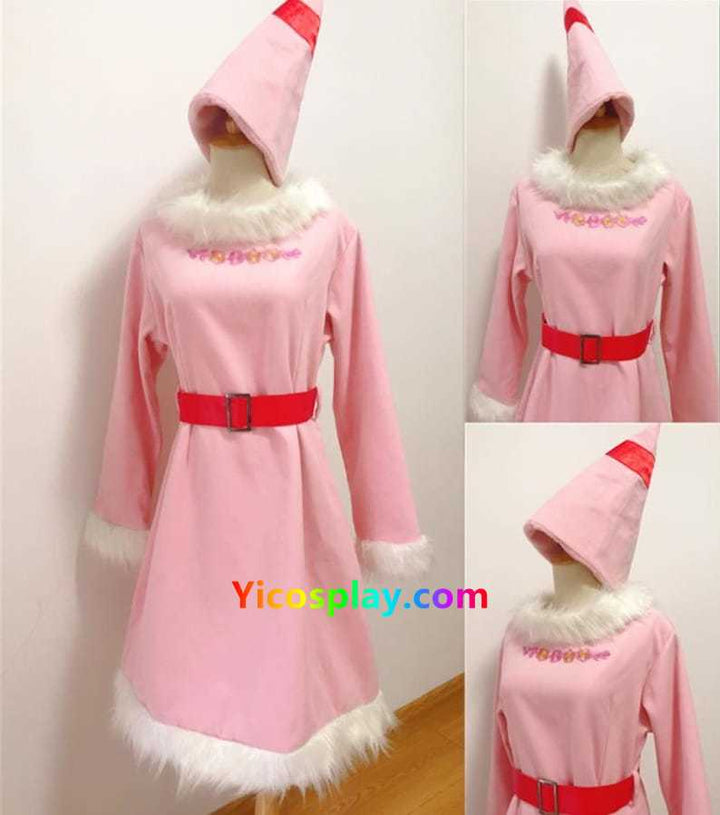 Jovie Pink Dress Elf Costume Women Hat-Yicosplay