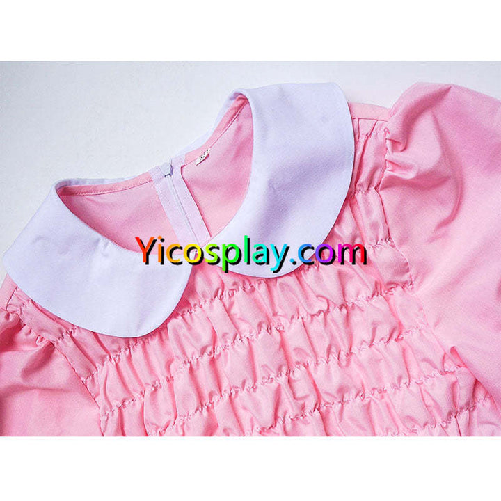 11 stranger things pink dress Spirit Halloween Kids Eleven Costume Speaking of being pretty in pink Millie kept the iconic Eleven's