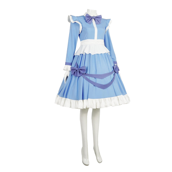 Adults Poppy Playtime Costume Blue Dress-Yicosplay