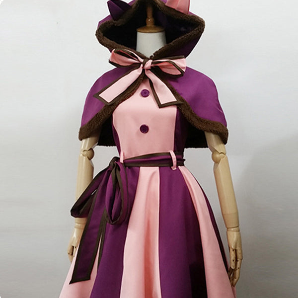 Alice in Wonderland The Cheshire Cat Cosplay Costume Women Maid Halloween Dress-Yicosplay
