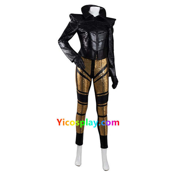 2021 Movie Cruella Coat Pants Outfits Halloween Suit Cosplay Costume-Yicosplay