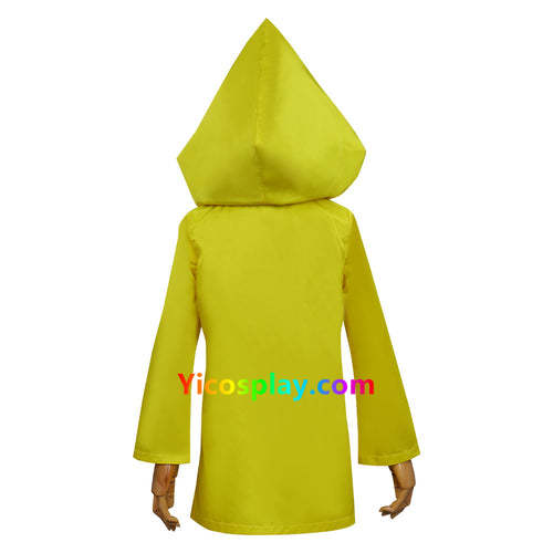 Little Nightmares II Six Yellow Coat Halloween Suit Kids child Cosplay Costume-Yicosplay