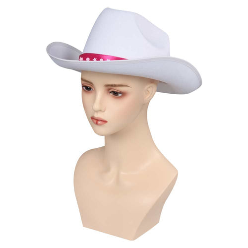 Margot Robbie Cowgirl Cosplay Hat Cap Halloween Accessories-Yicosplay