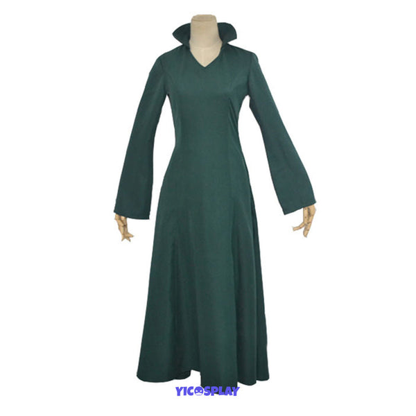 Fubuki Green Dress Cosplay Costume From Yicosplay