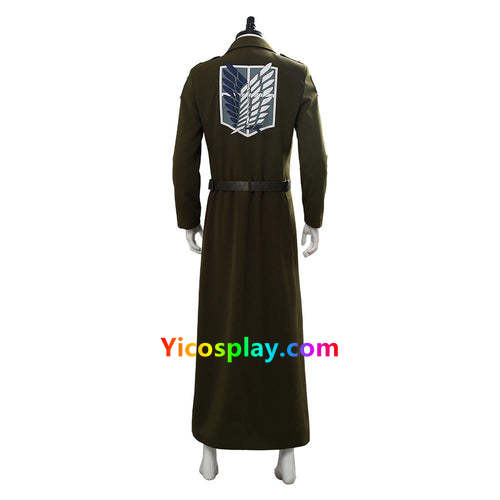 Attack on Titan Season 3 Eren Cosplay Costume Scouting Legion Soldier Officer Uniform-Yicosplay
