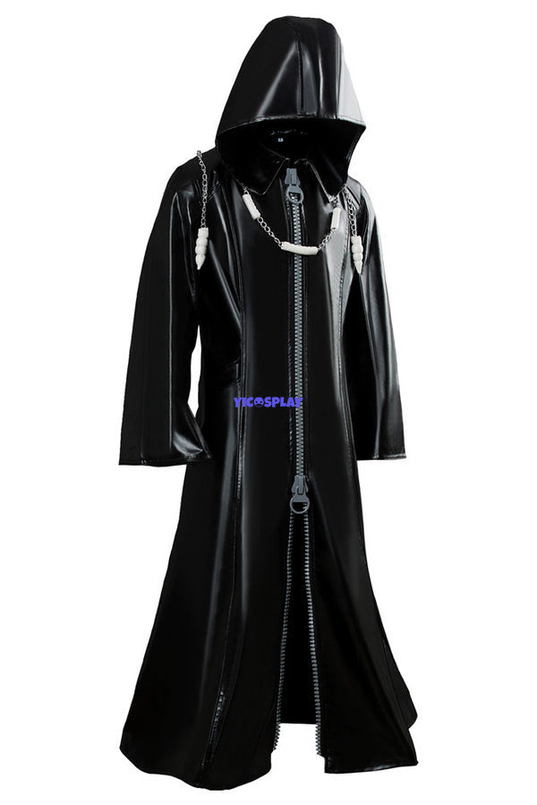 Organization XIII Kingdom Hearts II Cosplay Pleather Coat Costume-Yicosplay