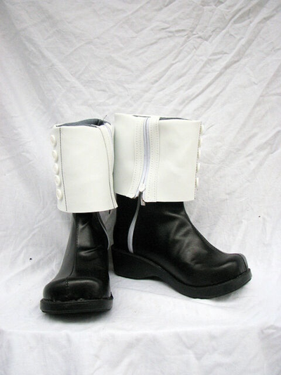 Soul Eater Crona Cosplay Boots Shoes Black And White-Yicosplay