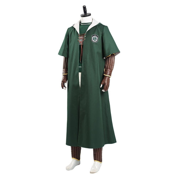 Harry Potter Slytherin Green Quidditch Magic Shool Uniform Outfits Halloween Suit Cosplay Costume-Yicosplay