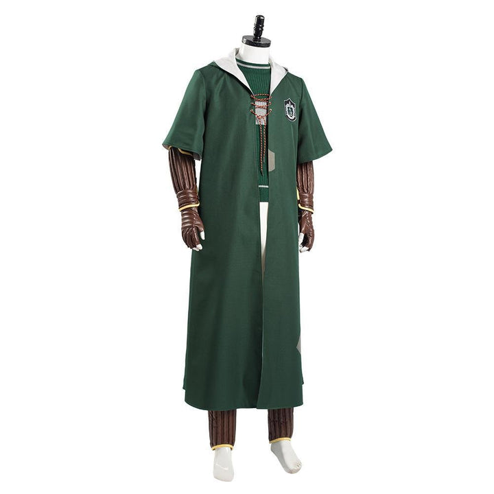 Harry Potter Slytherin Green Quidditch Magic Shool Uniform Outfits Halloween Suit Cosplay Costume-Yicosplay