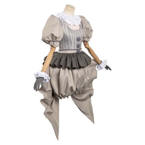 It Pennywise HORROR Outfits Halloween Carnival Suit Cosplay Costume-Yicosplay