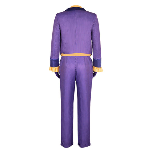 Arkham City Joker Purple Outfits Halloween Suit Cosplay Costume-Yicosplay