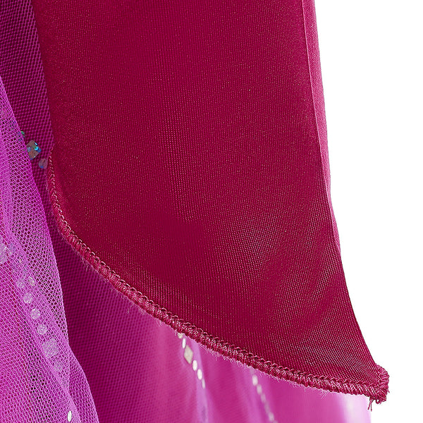 Frozen 2 Elsa Princess Snow Queen Purple Cosplay Costume Purple Dress Up for Kids Girls-Yicosplay