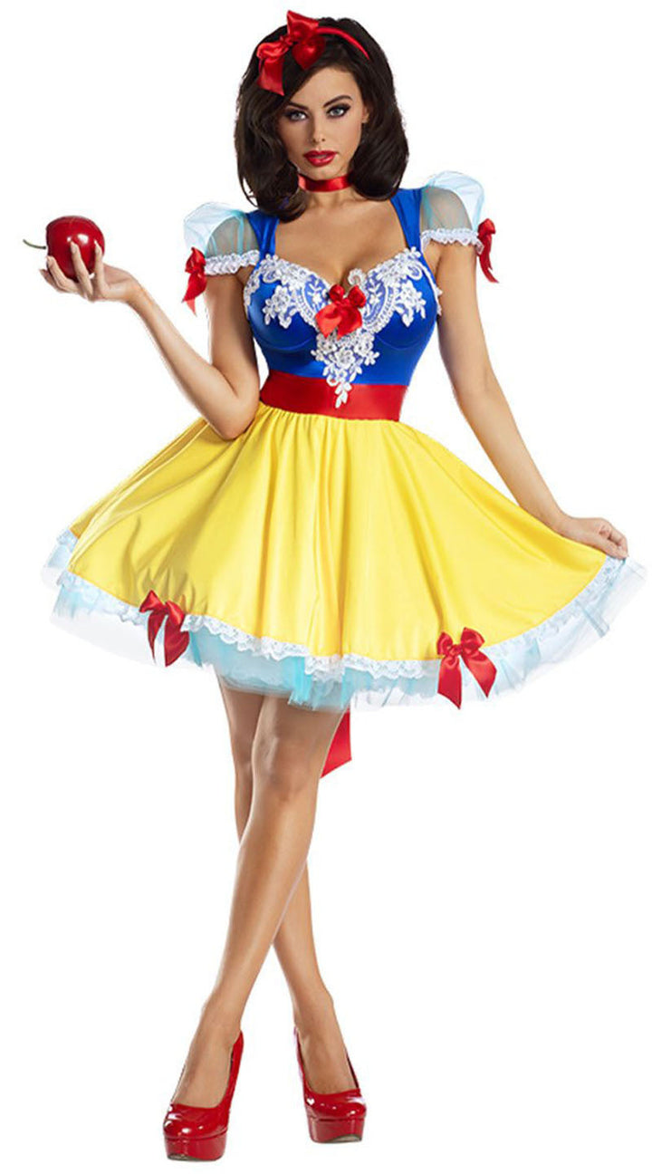 Snow White Poison Apple Costume Storybook Character Costumes for Adult Women-Yicosplay