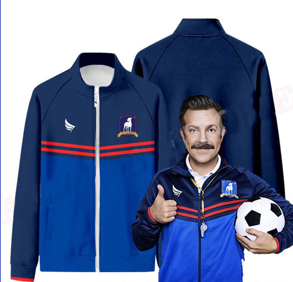 Ted Lasso Costume Halloween Tracksuit AFC Richmond Jacket for Adult-Yicosplay