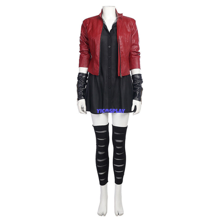 Avengers: Age of Ultron Scarlet Witch Cosplay Costume Outfits Halloween Suit-Yicosplay