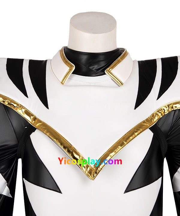White Ranger Cosplay Suit Costume for Adults-Yicosplay