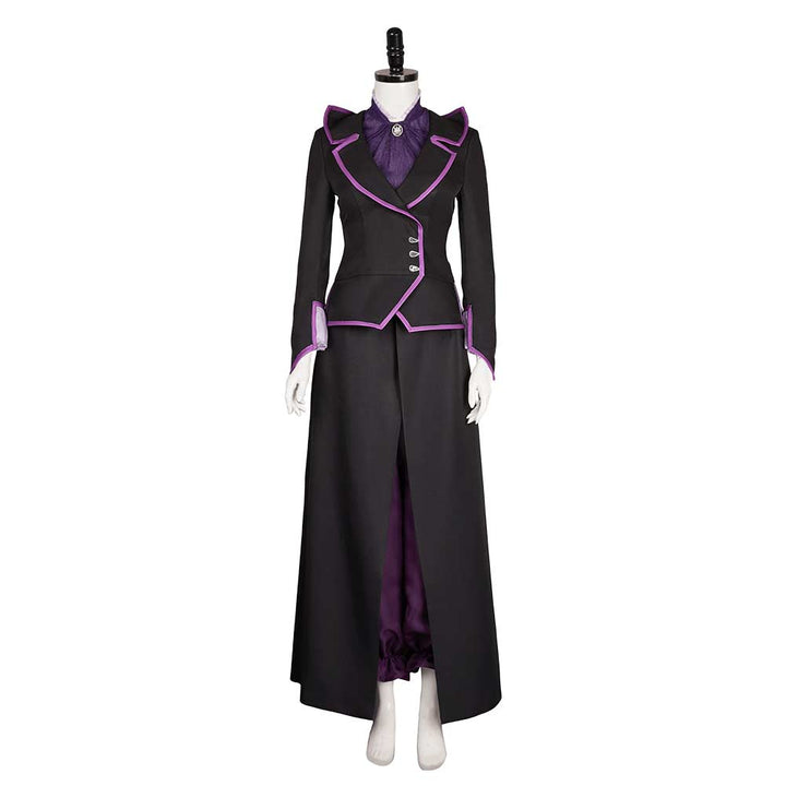 Agatha Women Black Purple Witch Outfit From Yicosplay
