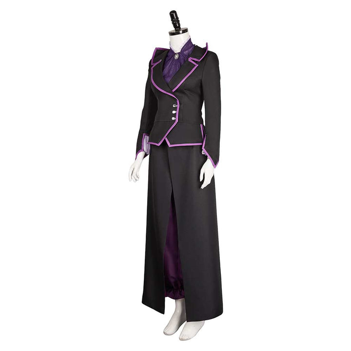 Agatha Women Black Purple Witch Outfit From Yicosplay
