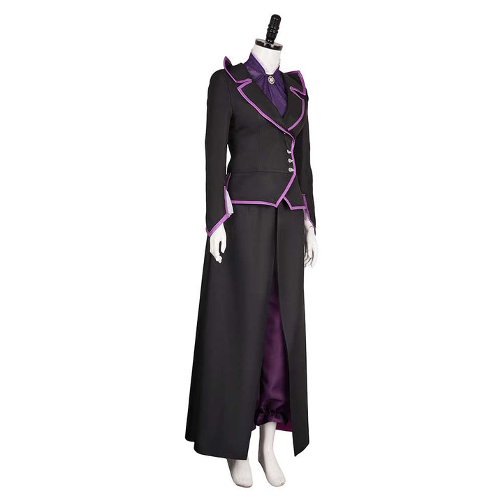 Agatha Women Black Purple Witch Outfit From Yicosplay