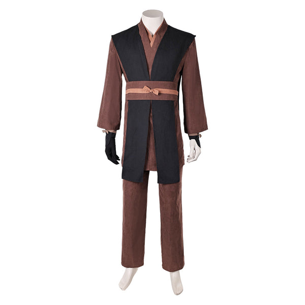Anakin Skywalker Brown And Black Outfit Cosplay Costume From Yicosplay