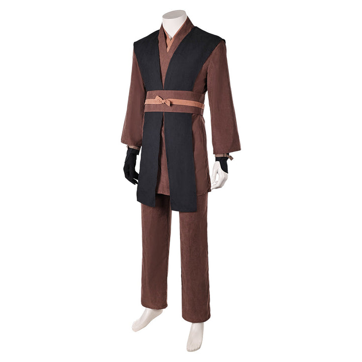 Anakin Skywalker Brown And Black Outfit Cosplay Costume From Yicosplay