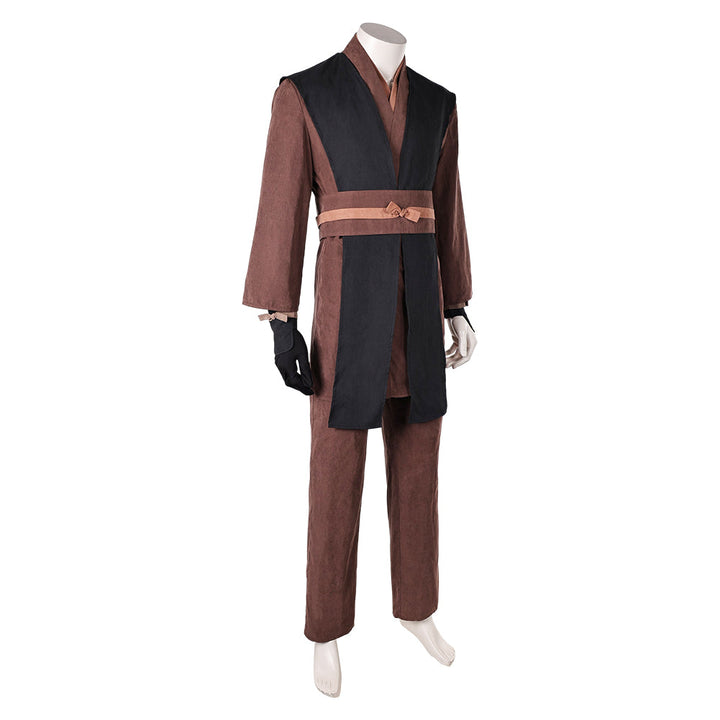 Anakin Skywalker Brown And Black Outfit Cosplay Costume From Yicosplay