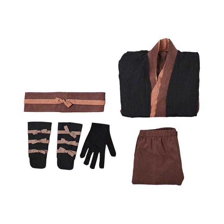 Anakin Skywalker Brown And Black Outfit Cosplay Costume From Yicosplay