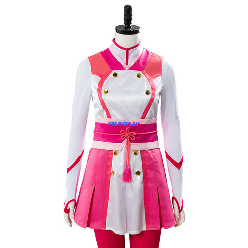 Sakura Wars Shin Sakura Taisen Sakura Amamiya Battle Uniform Set Cosplay Costume-Yicosplay